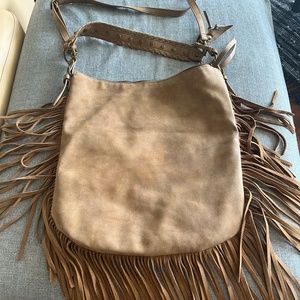 Jessica Simpson fringe saddle bag